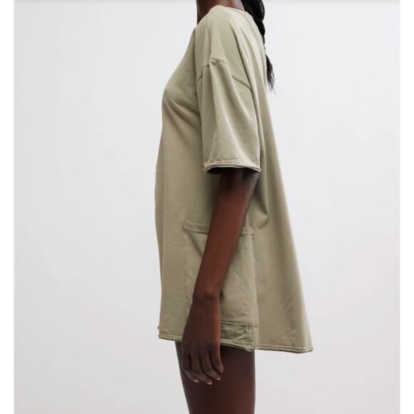 NWT $60 FREE PEOPLE MOVEMENT Hot Shot Tee Romper Sage Stone Green Size small - Picture 6 of 7